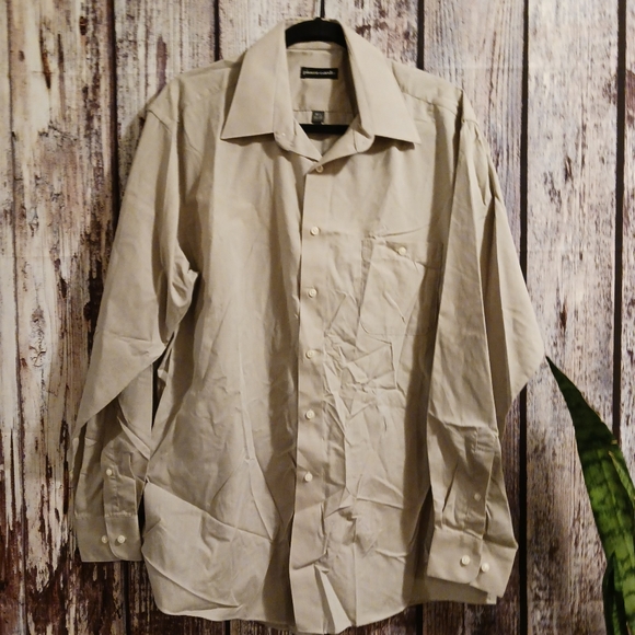 Vintage Pierre Cardin long sleeve button-down shirt sz 16.5 neck - Picture 2 of 7